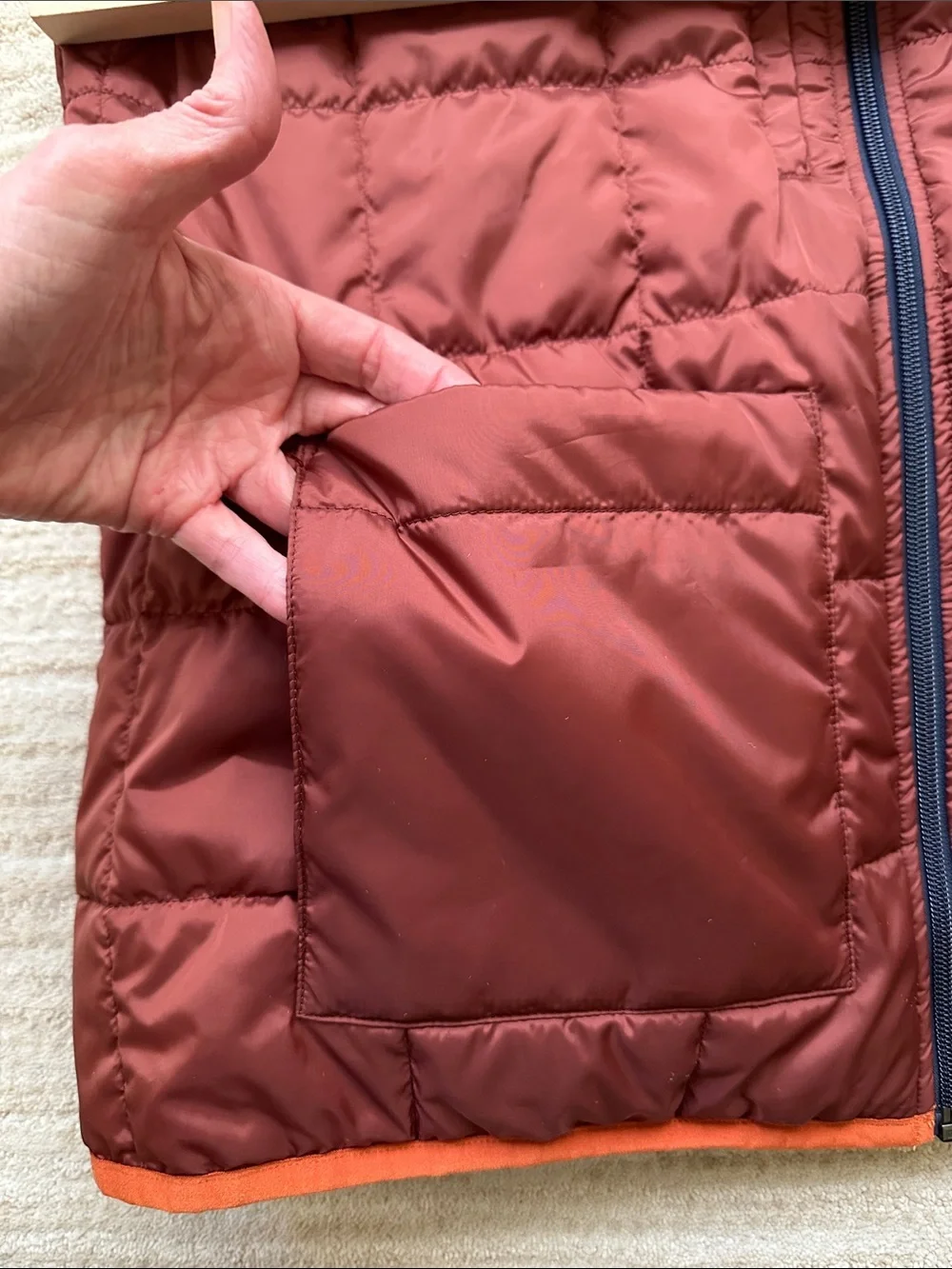 Like New Cotopaxi Teca Calido Hooded Vest Reversible Insulated Pink Brown Large